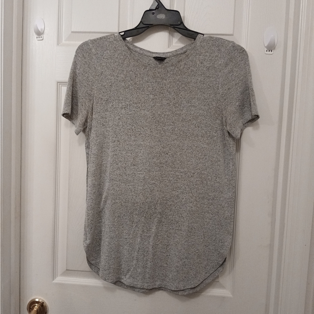 Ann Taylor Women's Tunic Top Size XS Heather Grey Casual Workwear